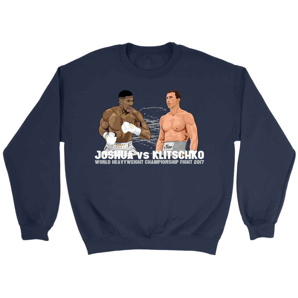 Anthony Joshua vs Klitschko Cartoon Sweatshirt Fighting Mad