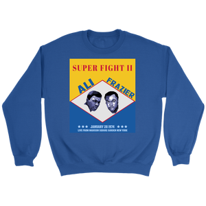 Ali Frazier Superfight Poster Sweatshirt