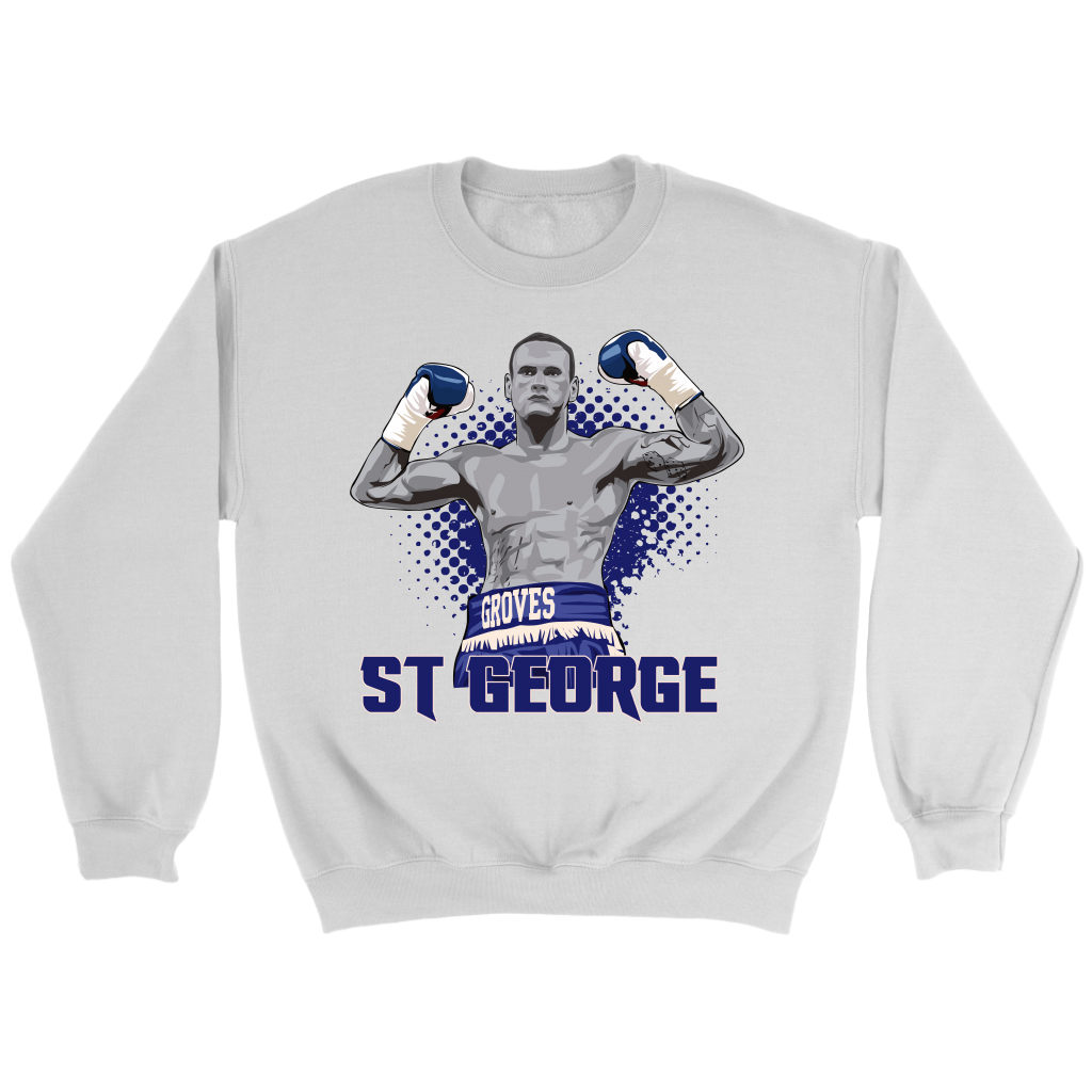 George Groves Fists Blue Sweatshirt