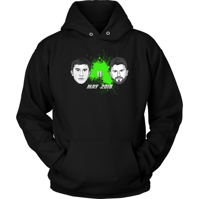 Canelo Alvarez vs GGG Golovkin GreenSplat Hoodie