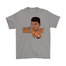 Muhammad Ali Cartoon Orange Gloves T-Shirt