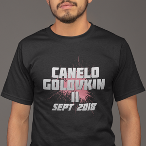 Canelo v GGG 2018  TXT Splatter T-shirt