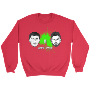 Canelo Alvarez vs GGG Golovkin GreenSplat Sweatshirt