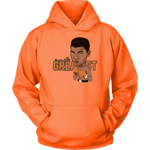 Muhammad Ali Cartoon Orange Gloves Hoodie