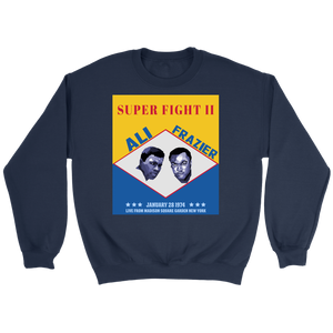 Ali Frazier Superfight Poster Sweatshirt