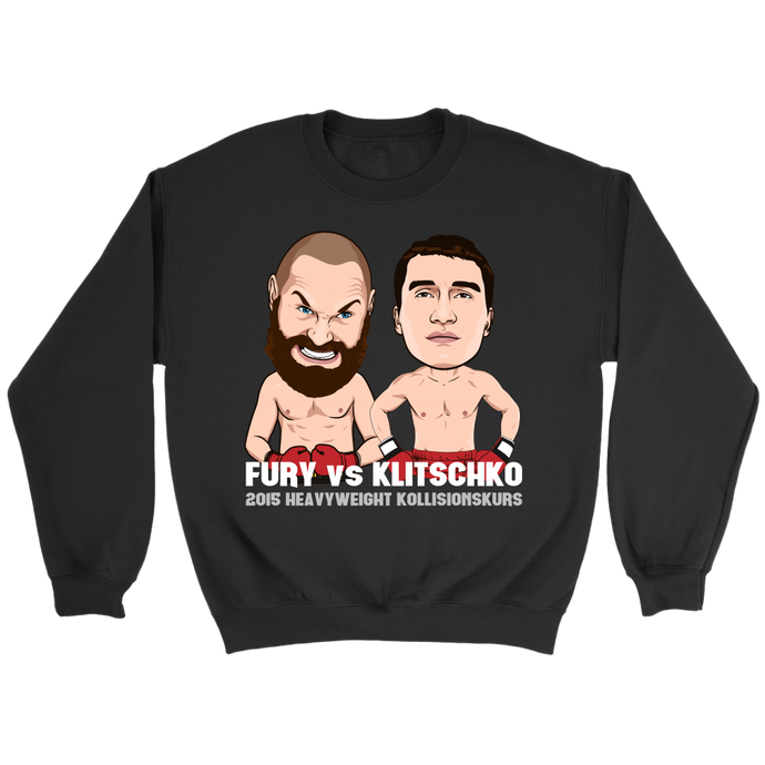 Tyson Fury vs Klitschko Cartoon Sweatshirt